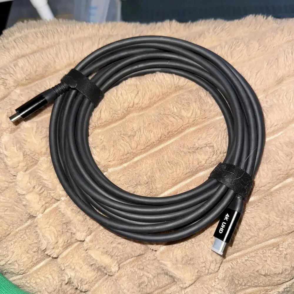USB C to USB C Cable 12ft USB C 3.2 Gen 2X2 Cable 4K Uhd USB C to USB C Monitor